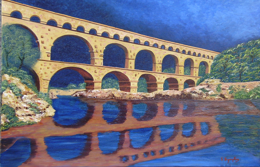 尼姆(Nîmes)-- 嘉德水桥(Pont du Gard)-- 阿尔勒(Arles)